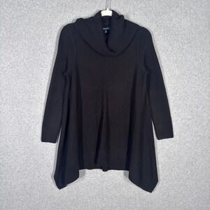 Relativity Tunic Sweater Medium Cowl Neck‎ Lagenlook Artsy Minimal Flowy Capsule